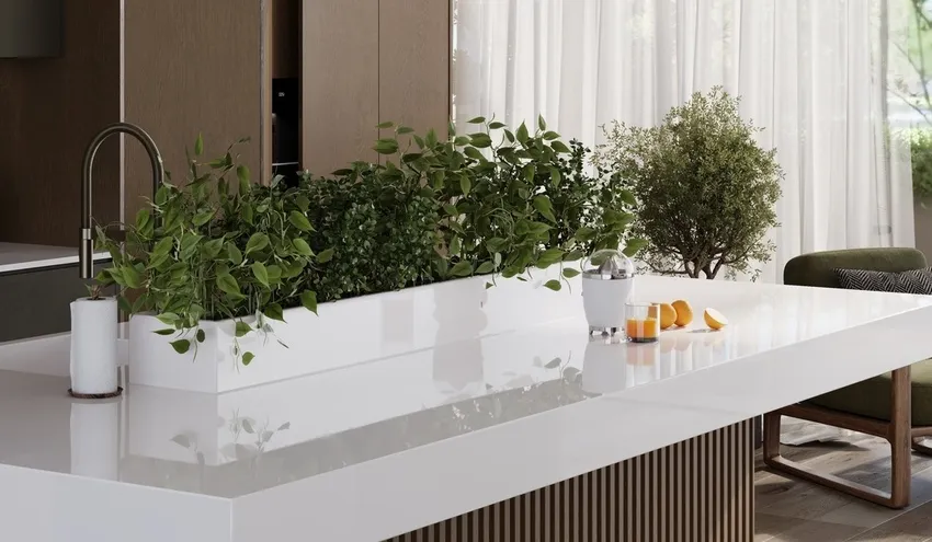 Кварцевый агломерат Bianco Extra